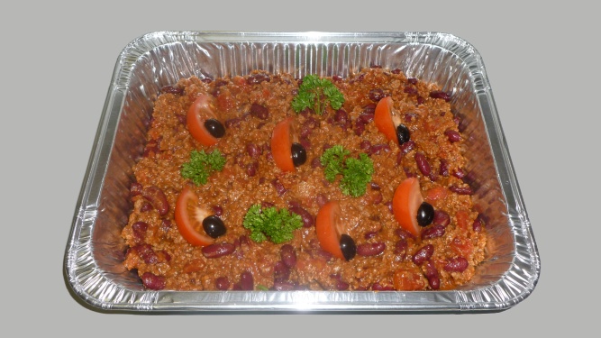 plat de chili con carne au boeuf haché et haricots rouges