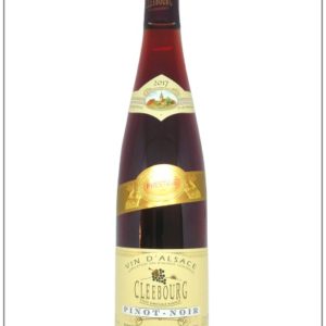 bouteille de vin d'Alsace : le pinot noir, l'un des rares vins rouges des cépages alsaciens