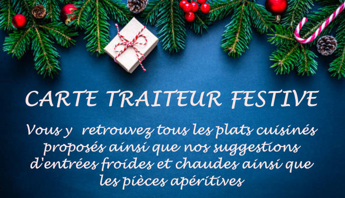 image introductive à la carte traiteur des fêtes de fin d'année